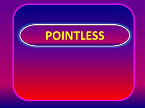 Create individual PowerPoint quiz questions. . Pointless quiz powerpoint